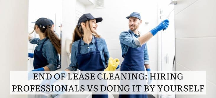 End of lease cleaning hiring professionals vs doing it by yourself